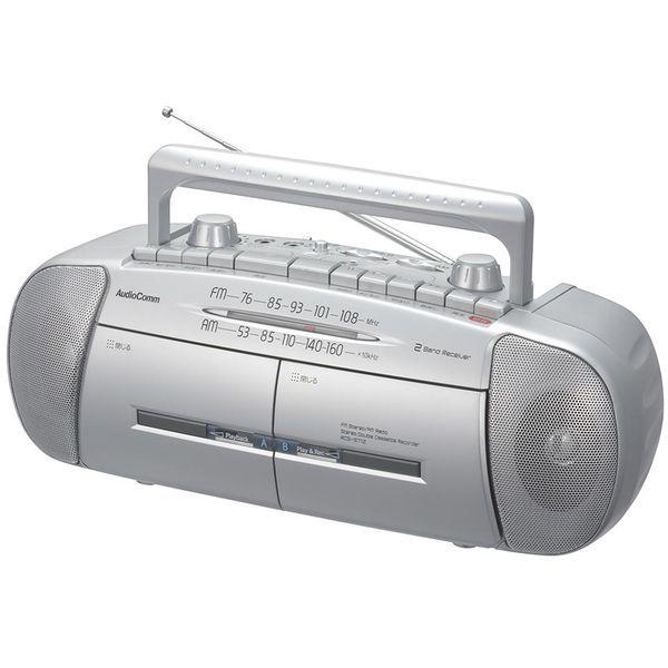 オーム電機 RCS-571Z AudioComm ダブルラジオカセットレコーダー AM/FMステレオ