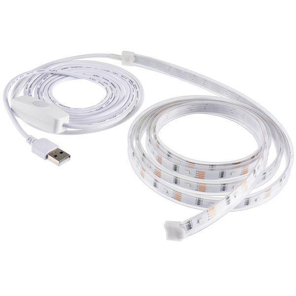 オーム電機 NIT-ALA6TU15V LEDテープライト色切替 USB式 テープ長さ1.5m