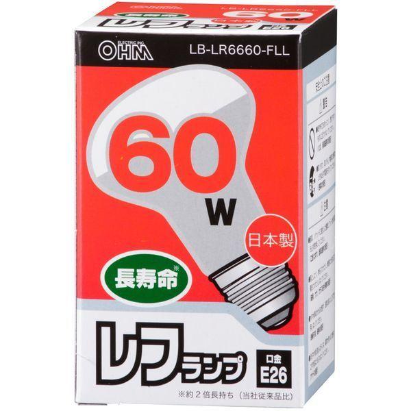 オーム電機 LB-LR6660-FLL レフランプ 60W/E26