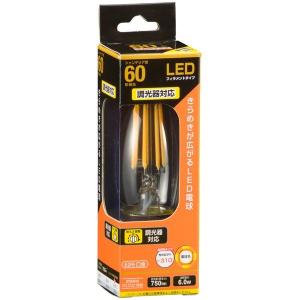 OHM（オーム電機） オーム LED電球 シャンデリア形 440lm (電球色相当