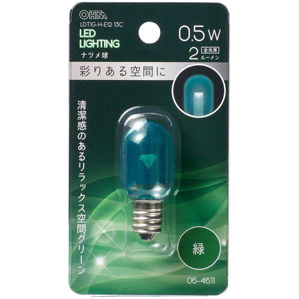 オーム電機 LDT1G-H-E12 13C LEDナツメ球 装飾用 T20/E12/0.5W/2lm...