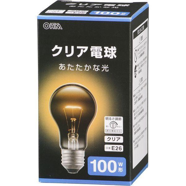 オーム電機 LB-D66100CN 白熱電球 E26 100W形 クリア