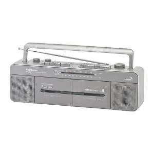 オーム電機 RCS-W960R AudioComm ステレオダブルカセットレコーダー｜XPRICE PayPayモール店