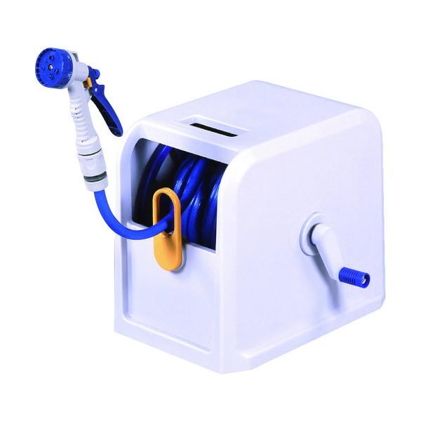 ホースリール 30ｍ おしゃれ コンパクト 洗車 水やり ガーデニング グリーンライフ PRC-30...