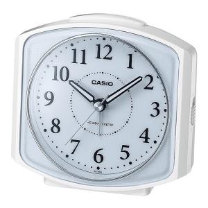 CASIO カシオ 目覚まし時計 電波置時計 電波時計 置時計 置き時計 クロック アナログ TQ-700J-7JF ホワイト 白 アラーム