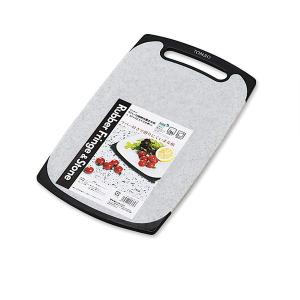 新輝合成 ラバー付耐熱抗菌まな板 L 石目調