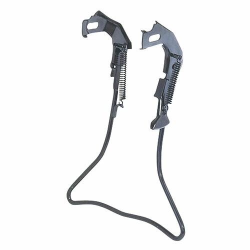 サギサカ 11383 ワイド外装両立スタンド ブラック 27型用