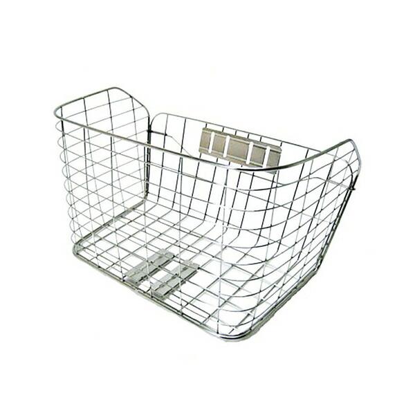 サギサカ 48397 大型ステンレスワイヤー前カゴ シルバー