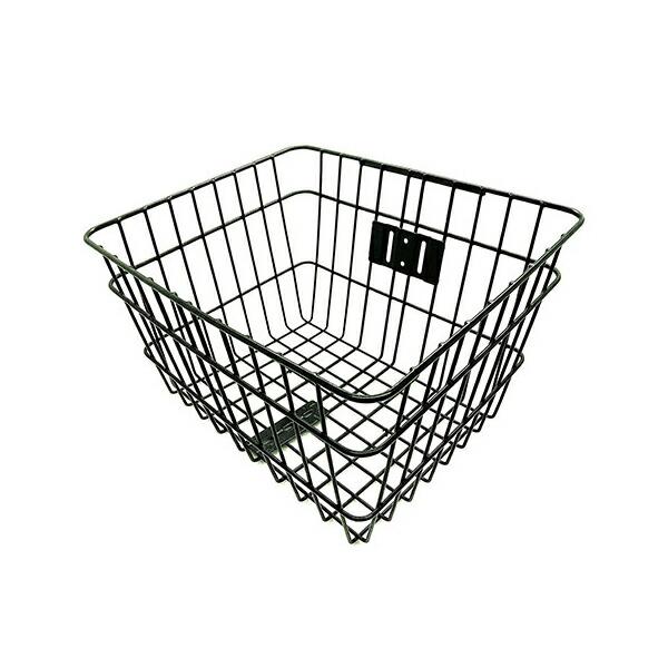 サギサカ 48398 平型ワイヤーカゴ 中型 シルバー