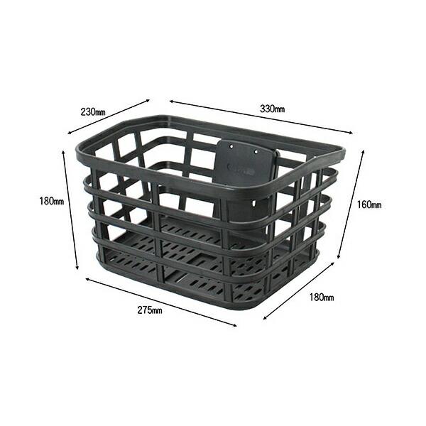 サギサカ 48690 着脱スポーツ車前カゴ樹脂 ブラック