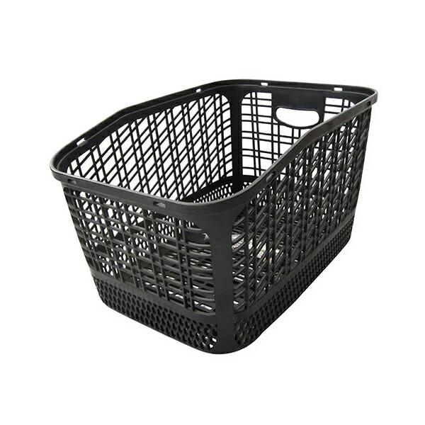 サギサカ 48951 特大樹脂製リヤバスケット ブラック