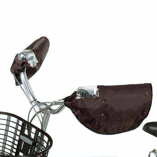 川住製作所 96282 ハンドルカバー 夏冬兼用 ブラウン/ブラック