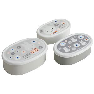スケーター SRS3SAG ミッフィーモノトーン お弁当 シール容器 3点セット 400ml・280ml・180ml 抗菌