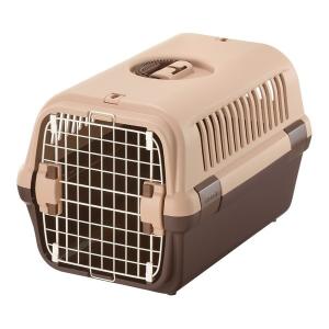Richell リッチェル キャンピングキャリー シングルドアタイプ M (小型犬・猫用 体重目安:8kg以下) ダークブラウン