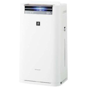 空気清浄機 シャープ SHARP 加湿器 高濃度プラズマクラスター25000 ホワイト系 (空気清浄31畳 加湿18畳) スリム 脱臭 ホコリ PM2.5 除電 花粉 KI-JS70-W KIJS70