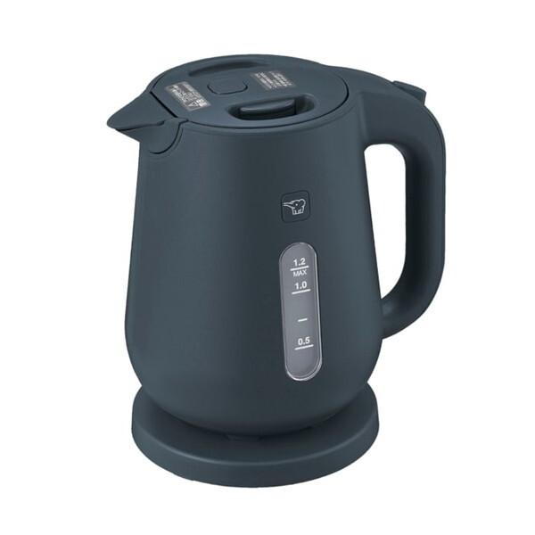 電気ケトル ケトル 小型 象印 おしゃれ 湯沸かしポット 1.2L CK-VB12-BM ソフトブラ...