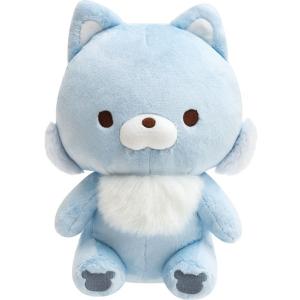 San-X ぬいぐるみM コオオ R/K MF22101 チャイロイコグマのぎゅ〜っとぬいぐるみ アオイコオオカミ