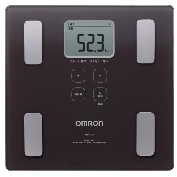 OMRON HBF-214-BW ブラウン カラダスキャン 体重体組成計