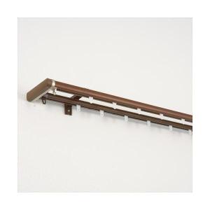 TOSO 伸縮式カーテンレール リネアR 木目ブ...の商品画像