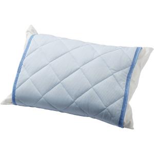 西川 枕パッド 2枚セット 抗菌 ひんやり 吸湿 放湿 枕 ブルーの商品画像
