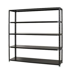 大型送料適用商品】【福富士】スチールラック スチール棚 FS−4 黒【FS