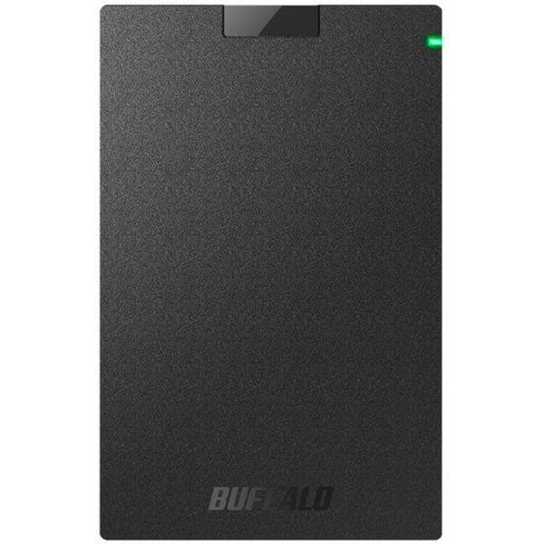 BUFFALO HD-PCG500U3-BA ブラック MiniStation ポータブル外付けハー...