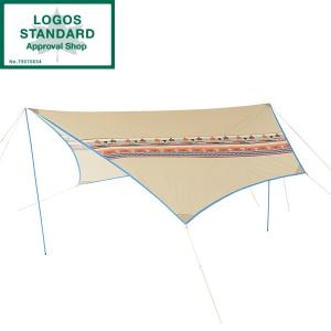 ペグー スクエアタープ(オープンタープ) 4m 正方形 四角 庭 キャンプ