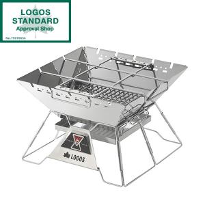 焚き火台 コンパクト 折りたたみ式 ロゴス LOGOS the ピラミッドTAKIBI L No.81064166 アウトドア キャンプ BBQ 収納バッグ付き