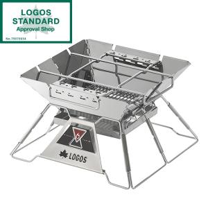 焚き火台 コンパクト 折りたたみ式 ロゴス LOGOS the ピラミッドTAKIBI M No.81064163 アウトドア キャンプ BBQ 収納バッグ付き