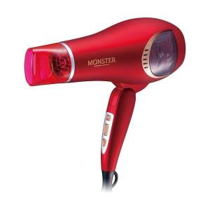 コイズミ KHD-W740/R レッド MONSTER (マイナスイオンダブルファンドライヤー) 赤 大風量 速乾 時短 ヘアケア 髪ケア KHDW740R