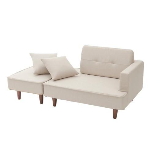 CELLUTANE NAP カウチソファ ダリアンベージュ 日本製 座面ポケットコイル 二人掛け A...