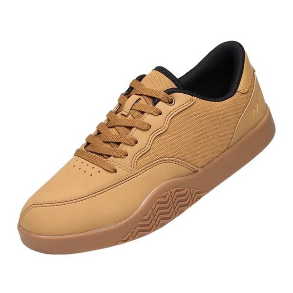 丸五 #06 ブラウン 24.5 マンダムオーリーTRY スケートボードシューズ