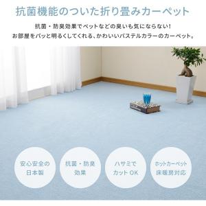 カーペット 6畳 江戸間 ラグ 日本製 抗菌 ...の詳細画像2