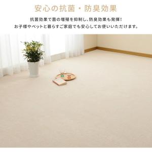 カーペット 6畳 江戸間 ラグ 日本製 抗菌 ...の詳細画像3