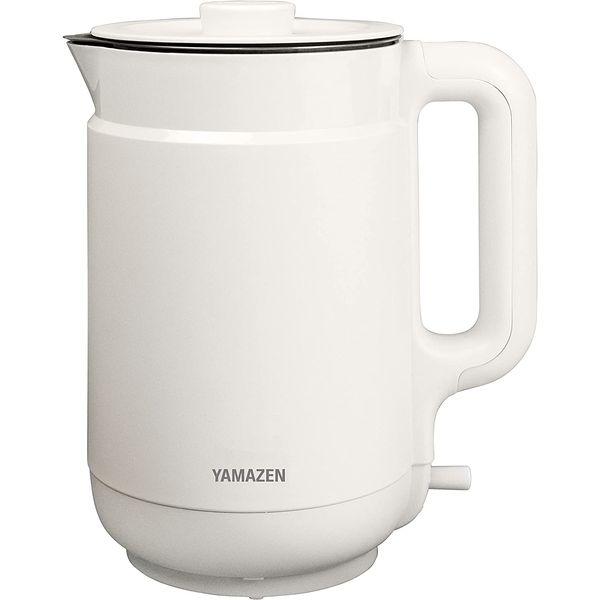 山善 YKP-1512-W ホワイト 電気ケトル (1.5L)