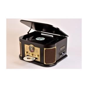 山善 MRP-M100CR-DB Qriom キュリオム マルチレコードプレーヤー