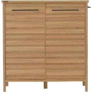 佐藤産業 LF90-90C-NA ナチュラル LAFIKA(ラフィカ) キッチンキャビネット(ロータイプ・85.4cm幅) メーカー直送