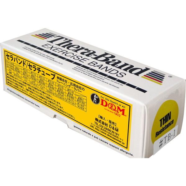 D&amp;M セラバンド THERABAND 5.4m 強度レベル-1 イエロー TB1