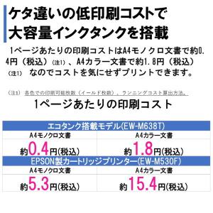 EPSON EW-M638T A4カラーインク...の詳細画像3