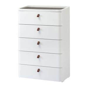 SANKA ロイヤルドロアー 725 WH/DBR 収納ケース 5段 (幅72cm) メーカー直送