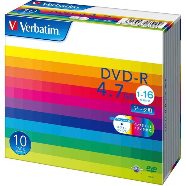 三菱化学メディア DHR47JP10V1 Verbatim データ用16倍速対応DVD-R 10枚パ...