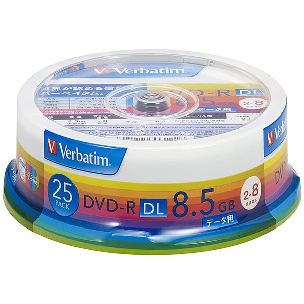 Verbatim DHR85HP25V1 バーベイタムデータ用メディア DVD-R DL 8.5GB...