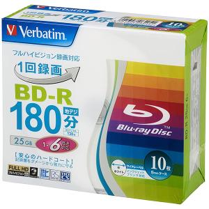 Verbatim VBR130RP10V1 バーベイタム録画用メディア BD-R 録画用 130分 1-6倍速 5mmケース10枚パック ワイド印刷対応｜aprice