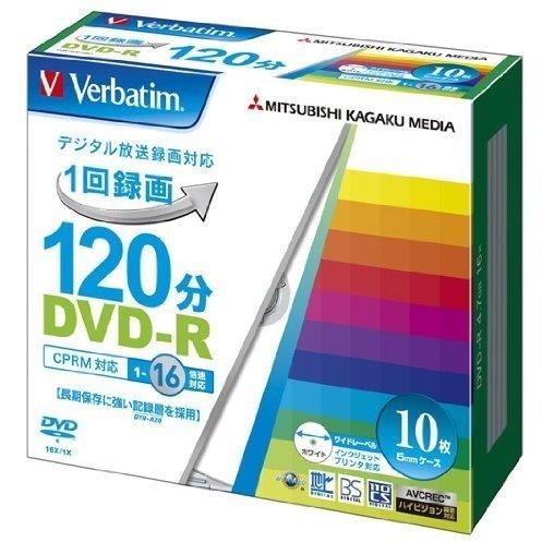 Verbatim VHR12JP10V1 DVD-R (16倍速対応・10枚パック・ワイドプリンタブ...