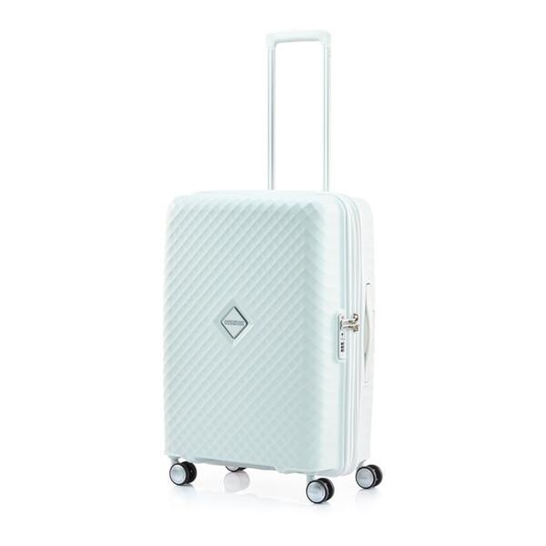 アメリカンツーリスター スーツケース Mサイズ ホワイト スクアセム 正規品 容量拡張 軽量 78L...