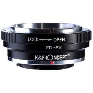 K&F Concept KF-FDX レンズマウントアダプター(キャノンFDマウントレンズ → 富士フィルムXマウント変換) 絞りリング付き｜aprice