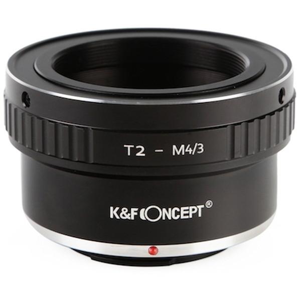 K&amp;F Concept KF-T2M43 ブラック マウントアダプター(Tマウントレンズ → マイク...