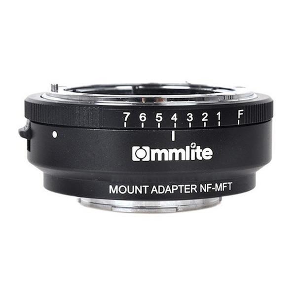 Commlite CM-NF-MFT マウントアダプター (ニコンFマウントレンズ → マイクロフォ...