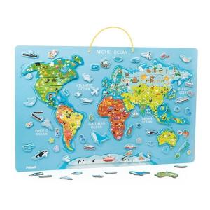 はじめての世界地図 パズルワールドマップ マグネット JANOD（ジャノー