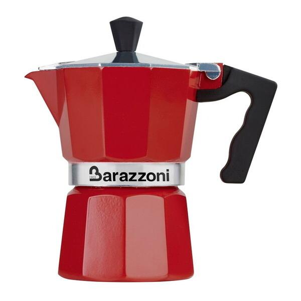 Barazzoni 直火式エスプレッソメーカー1カップ用 レッド 83000550130
